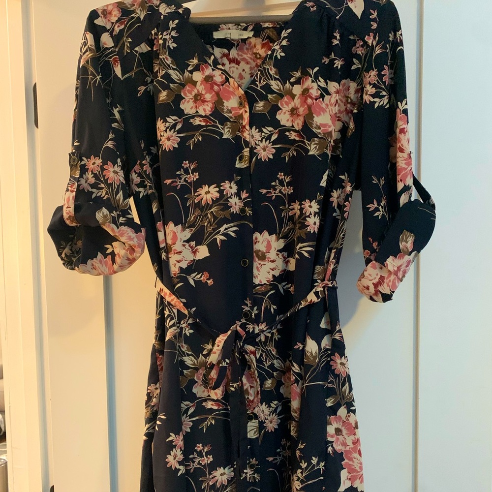 41 Hawthorn floral shirt dress size 2X